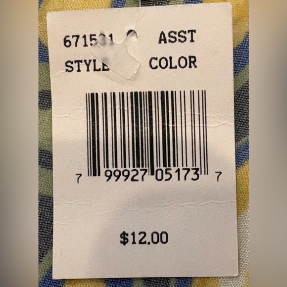 🎄$3 bundled NWT Elaine Gold Elegant Abstract Geometric Multicolor Scarf - Picture 4 of 6